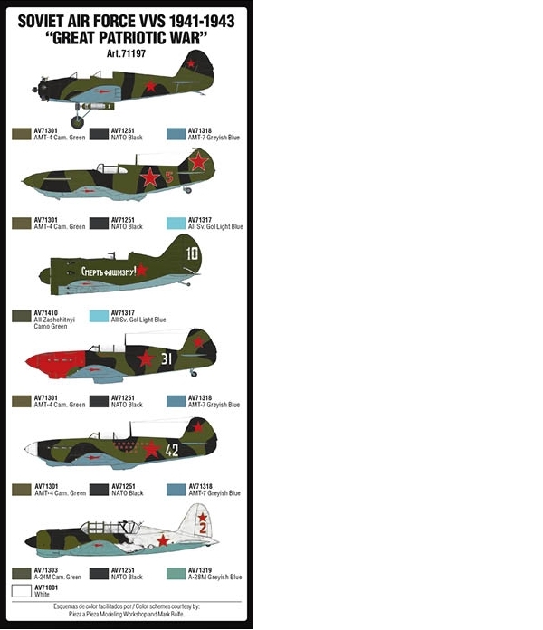 71.197 - Soviet Air Force VVS 1941 to 1943